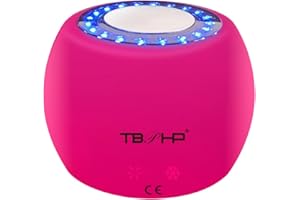 TBPHP Massaggiatore facciale a caldo e a freddo 2 in 1 luce-rossa, apparecchio wireless multifunzione per il viso, massaggiatore elettrico per il viso e per il collo
