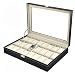 Produktbild Uhrenbox Für 24 Uhrenkoffer Uhrenkasten Uhrenschatulle Uhren Uhrentruhe Leder