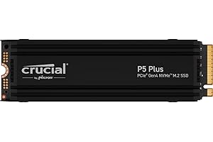 Crucial P5 Plus 1TB Gen4 NVMe M.2 SSD Gaming SSD interno con dissipatore, compatibile con Playstation 5 (PS5) - fino a 6600MB/s - CT1000P5PSSD5