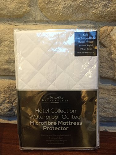 The Bettersleep Company Brand Waterproof Quilted Microfibre Mattress Protectors King Size Bed- Hotel Quality Anti Dustmite, Waterproof, Absorbent, Breathable & Fully Fitted