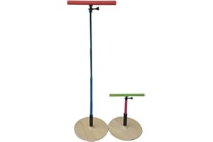 TOYPOPOR 36 INCH Standing Adjustable Height Parrot Training Perch Stand Bird Travel Perches Indoor and Outdoor