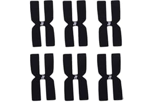 D DOLITY 6 Stück Tennisschläger Gewicht Balancer Tape Silikon H-förmigen - Schwarz