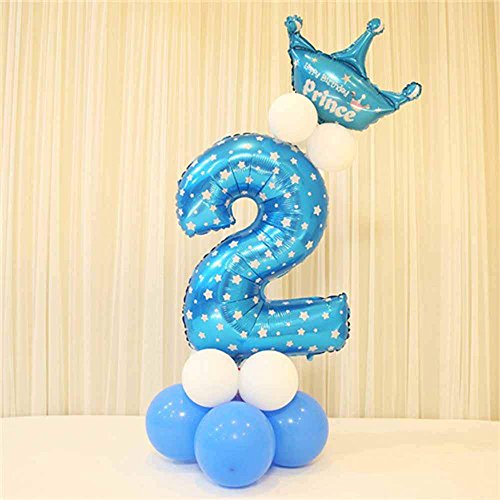 oobest 13 Pcs/Set Haute Qualité Ballons en Latex 32 Pouce Nombre Creative Ballons Colorés pour Fête d'anniversaire De Mariage Décor