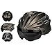 Produktbild pawaca Erwachsene Radsport Bike Helm mit abnehmbarem Schild Visier für Herren Damen Sicherheit Schutz, bequem, leicht, atmungsaktiv, titan, Large