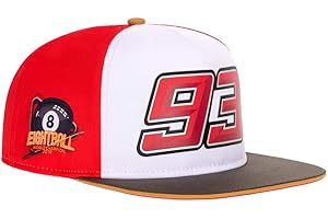 Marc Marquez 93 Moto GP World Champion 8 Ball Flat Peak Gorra Oficial 2019
