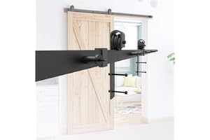 HENGMEI 183cm Accesorios de Puertas Herraje para Puertas Corredera Juego de Piezas de Metal Carril para Puerta
