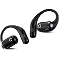 pTron Zenbuds Evo X2 Pro Open Ear Wireless Earbuds, SafeBeats Design, 4 QuadPro Mics with ENC Calls, 60H Playtime, Wraparound Audio, BT5.3 Headphones, Touch Control & Type C Fast Charging (Black)