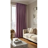 Evdepo Home Blackout Fon Perde,%100 Karartma, Isı Yalıtımlı, Pilesiz D&uuml;z Dikim, G&uuml;l Kurusu, Tek Kanat 50 x 260 cm