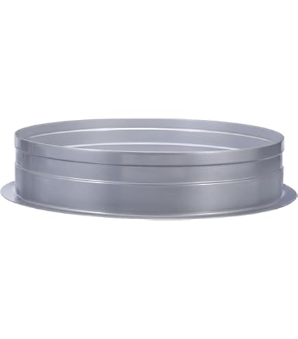 PATIKIL 7" X 15.7" Galvanized Duct Pipe – 26 Gauge, Crimped Ends, For Dryer, HVAC, Furnace Venting Systems