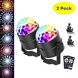 【3 MUSIK / FlASH / SPEED Modi & 7 Farbkombinationen】Außer dem vorherigen Rot, Blau und Grün, Lila und Weiß sind in das Partylicht gefügt, da werden 7 Farbkombinationen sein.Auf der Basis der Drei originale Modi (Musik / Flash / Auto), der Discokugel wird mehr Flash- und Speed-Optionen hingefügt. Es gibt 3 Stufen (langsam / mittler / schnell) für deine Wahl im Flash- und Speed-Modus.