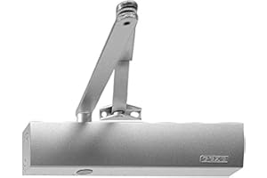 Türschließer GEZE TS4000 TS 4000, silber Komplettpaket inkl. Montageplatte und Normalgestänge