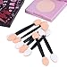 eBoot Disposable Dual Sided Eyeshadow Brush Sponge Tipped Oval Makeup Applicator, 100 Packs