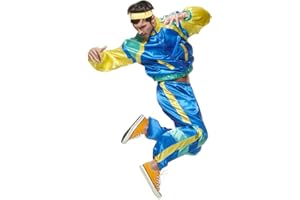 EraSpooky Costume De Sport Rétro Des Années 80 Pour Homme Tenues Amusantes Vêtements de fête