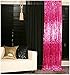 Produktbild ShinyBeauty Rückseitige Tropfen Fuchsia Schimmernd Hintergrund Vorhänge 300x305cm Pailletten Vorhänge Goldglitter Hintergrund Pailletten Vorhangstoff