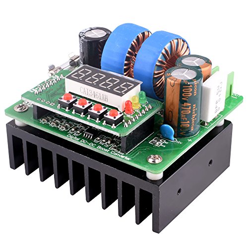 DC Boost Converter, Quimat Digital Control DC 400W 6-40V bis 8-80V Set Spannungsregler mit LED Display Netzteil