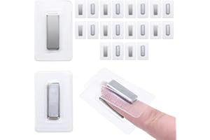 Jamsinmu Magneti nascosti per cucire pulsanti magnetici invisibili cucite in blocco magnetico in PVC per tessuto da cucire, tende, borse di abbigliamento Silver-F2510