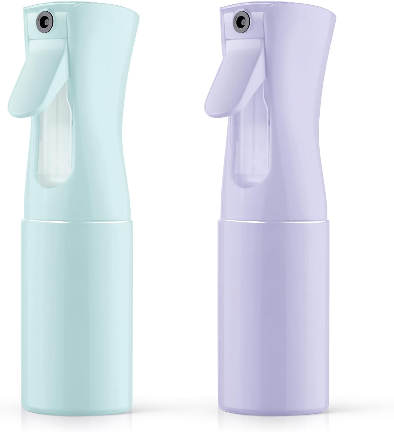 LOPHE Vaporizador Agua Peluqueria 2pcs, 200ml Pulverizador Reutilizable para Limpieza, Peinado, Planta - Azul Claro + Morado
