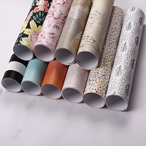 Preisvergleich Produktbild MKILJNH Ausgezeichnet Gelegentliche Muster-Packpapier-Rolle buntes Geschenk-Packpapier