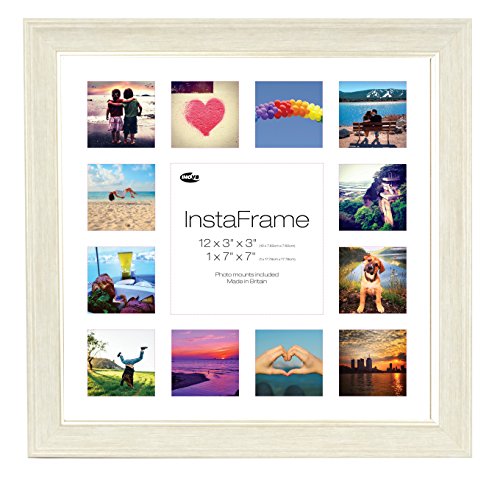 Inov8 16 X 16 Inch Insta Frame Large Photo Frame For 13 Instagram Square Photos With White Mount And White Inset Wash Light Grey Buy Online In Macau At Macau Desertcart Com Productid