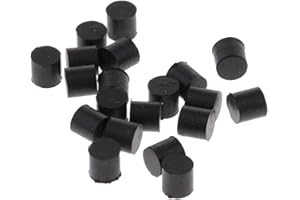 SGerste Valvola Rotore Gomma Paraurti Stop Corno Francese Trombone Tuba Set 20pcs (Nero) Dia 5mm