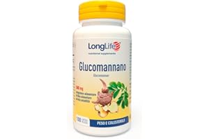 LongLife® Glucomannano | 3000mg per dose giornaliera | Controllo del peso e senso di sazietà | Fibra alimentare naturale | 100 capsule vegetali | Vegano e senza glutine