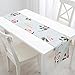 Produktbild Kelly' Harvest House Tischläufer Wrinkle-Free für Hochzeit Tisch Bauernhaus Tischläufer Klavier Abdeckung Tuch Vintage geometrische Satin, mehrere Muster (Farbe : E, größe : 30x200CM)