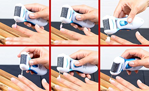 Sichler Beauty Elektrischer 2in1-Hornhaut-Entferner mit Maniküre-Pediküre-Aufsätzen - 4
