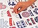 Alphabet Boy's Nursery and Bedroom Wall Stickers - Lower Case (Red White and Blue)