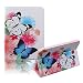 Produktbild Samsung Galaxy Tab S2 8.0 Hülle,Samsung Galaxy Tab S2 8.0 Schutzhülle Tasche Case - Funyye Smart Cover Leder Case Schutz Hülle Tasche für Samsung Galaxy Tab S2 8.0,[Blume Fee Mädchen Kristall Diamant Muster] PU leder Kunstleder Schutzhülle Tasche mit Ständer für Samsung Galaxy Tab S2 8.0 SM-T710/T715 + 1x Stylus Pen - Blau Weiß Schmetterling