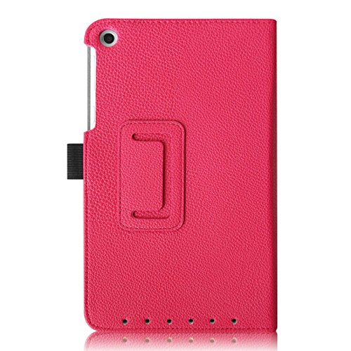 Fintie Asus ME181CX Folio Hülle Case – Slim Fit Schutzhülle Cover Tasche Etui für Asus ME181CX ProSieben Entertainment Pad 20,3 cm(8 Zoll) Tablet-PC (Asus MeMO Pad 8 ME181C), Magenta - 3