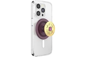 PopSockets Phone Grip for MagSafe with Kickstand, Magnetic Stand, Swappable Top, Secure Hold for iPhone MagSafe Cases, Phone & Tablet Grip - Enamel Sun Jewel Mauve