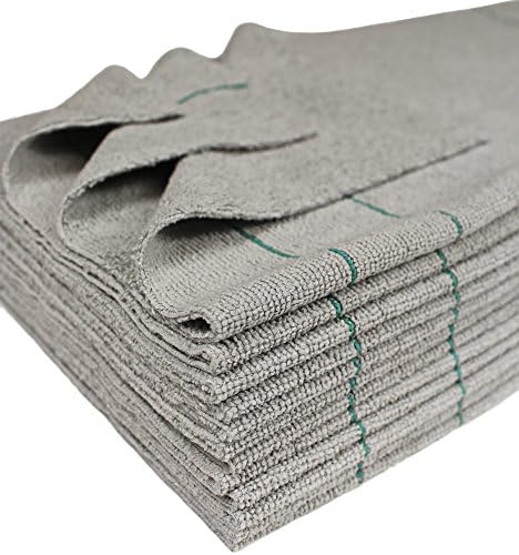 CleanAide Antimicrobial Silver Towels Ultra Cut 16 X 16 in. Green Pin 12 Pk