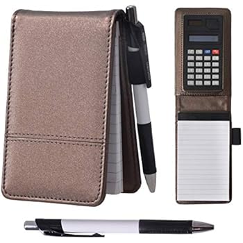 Tiger police style pocket notebook with pen and calculator: Amazon.co ...