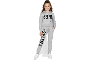 A2Z 4 Kids Girls Tracksuit Hoodie Sweatshirt Top Bottoms Comfortable Gym Jogging Suit Running Workout Jogging Joggers Activewear Sportswear Outfit Set Age 2-13 Years