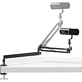 TONOR Boom Arm Microphone, Low Profile Mic Arm, Stand Microphone Table for Podcast/Streaming/Studio Recording/Studio, Fully A