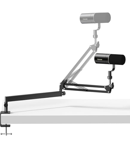 LogiLink professionele microfoonarm, zwart - Clips & Paper