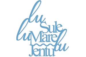 Declea Home Decor Decorazione Murale Frase Scritta su Legno Lu Sule, Lu Mare, Lu jentu – Scritta in Legno per Decorare Le pareti Salento Citazione Città, Design