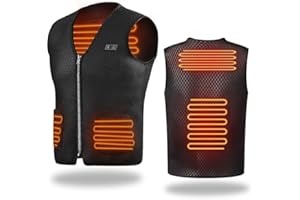 Anluomafuy Gilet Riscaldabile per Uomo e Donna, Gilet Riscaldato USB, Vestito Elettrici Riscaldati
