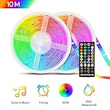 Modos Múltipes: Selecciona el modo de luz directamente con el control remoto, incluidos 16 colores de luz diferentes, 4 modos de ajuste de brillo, 4 modos de música, 4 modos de iluminación y más.