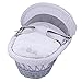 Izziwotnot Humphrey's Corner Sketchbook Baby Boy Wicker Moses Basket (Soft Grey)