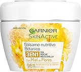 Nutrir y reparar la piel seca Garnier Skin Active Set de Balsamo Calmante Botanico de Dia y de Noche y Masacrilla con Miel de Flores - 2 Paquetes de 1113 gr - Total: 2226 gr