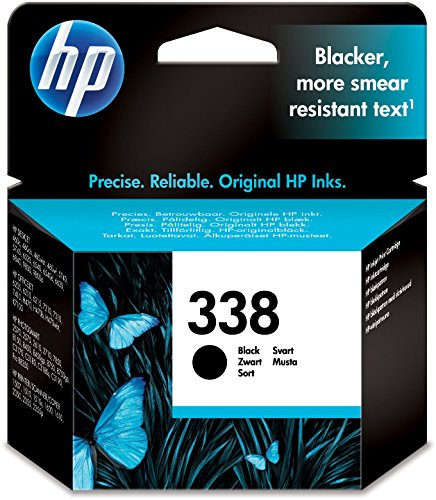 HP 338 Schwarz Original Druckerpatrone für HP Deskjet, HP Officejet, HP Photosmart, HP PSC