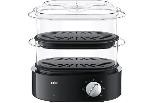 Braun FS5100BK Cuiseur Vapeur Electrique Noir Gloss 33 X 31 X 19,5