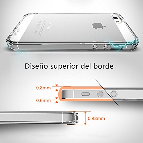 Funda para iPhone 5 5S SE CLOUDSTOO Alta TPU Funda para Protecci n Gota y Choque Absorci n Trasera Dura Carcasa Parachoques- COLOR NEGRO reviews Funda para iPhone 5 5S SE CLOUDSTOO Alta TPU Funda para Protecci n Gota y Choque Absorci n Trasera Dura Carcasa Parachoques- COLOR NEGRO