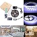 Produktbild BIHRTC IP65 Wasserfest 5630 SMD 5M/16.4ft Kaltweiß 6500-7000K 300 LED Streifen Stripe Licht Lichtband Lichtstreifen Set Kit mit Fernbedienung 24 Tasten und 12V 3A CE-Zertifizierung Netzteil (Kaltweiß)