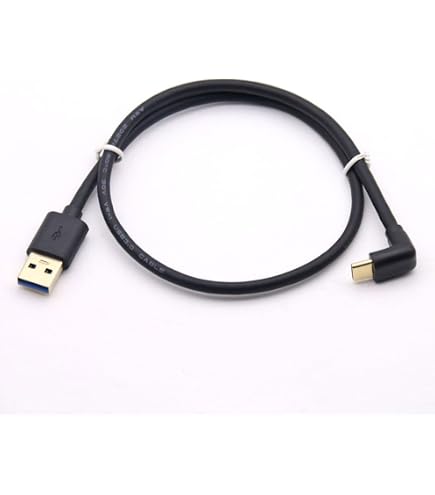 Cavo di prolunga USB 3.0 tipo A maschio a tipo c maschio da 90 gradi ad angolo di sinistra a destra da 5 Gbps 30 cm Connessione dirta  7