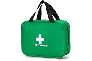 Jipemtra First Aid Bag Red Medicine Outdoor Travel Rescue Bag Pouch Tote First Responder for Camping Hiking Trekking Sport Home Health Car (Green WII)
