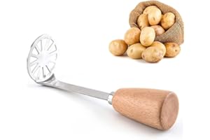 Binnan Kartoffelstampfer Edelstahl Kartoffelpresse Kleine Gemüsestampfer für Kartoffelbrei, Gemüse und Früchte