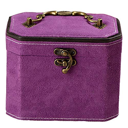 Preisvergleich Produktbild YHEGV Kreative Doppelschicht Schmuckschatulle Schlafzimmer Schmuck Aufbewahrungsbox Ohrring Halskette Ring Box Geburtstagsgeschenk (Farbe: B, Größe: 15,4 * 12 * 10,4)