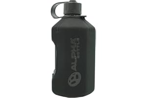 ALPHA DESIGNS Alpha Bottle XXL+ Alpha Armour Housse de protection isolée en néoprène sans BPA, fabriquée au Royaume-Uni (Noir)